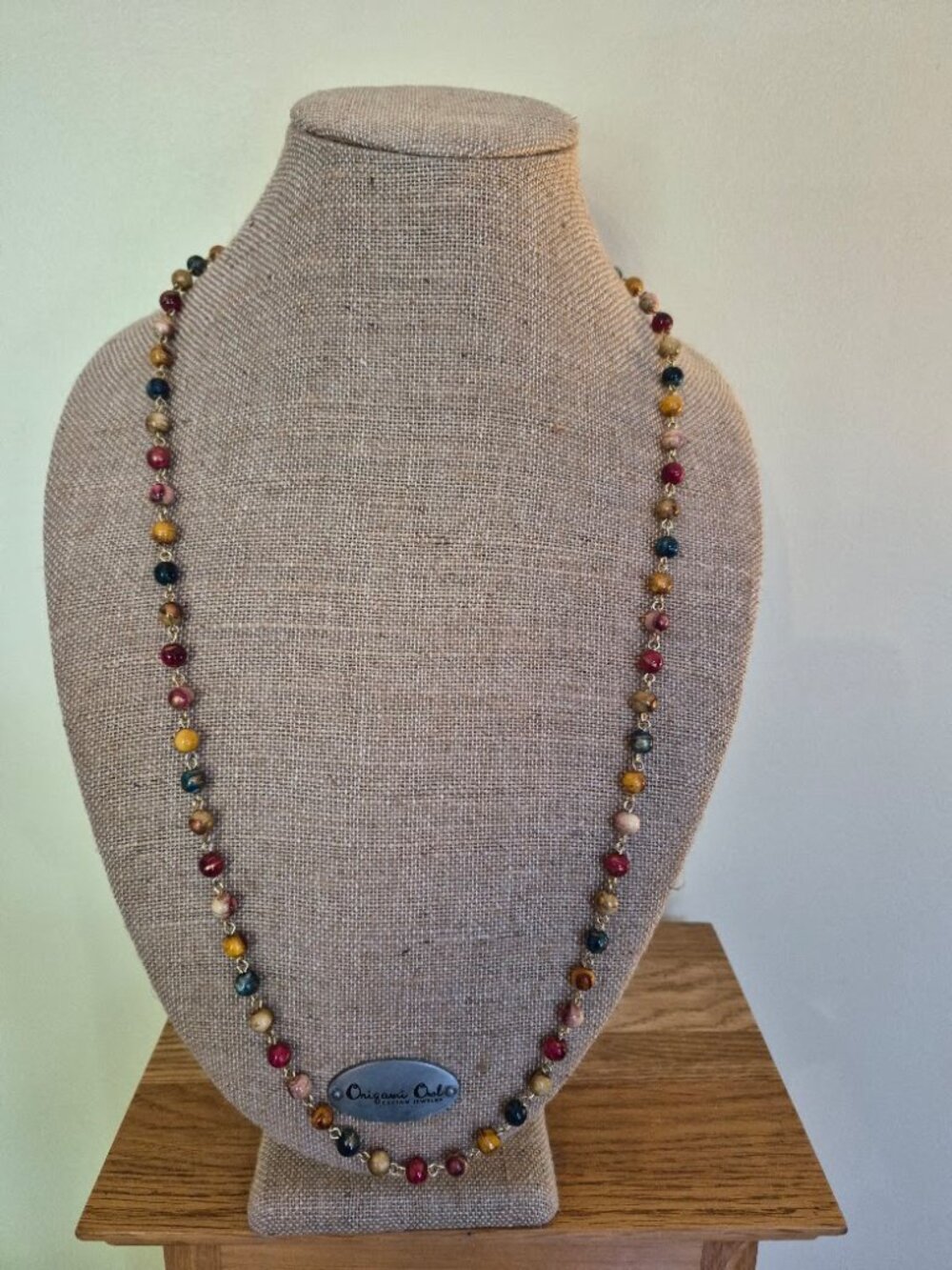 Vintage Round Beaded Multicolored Necklace